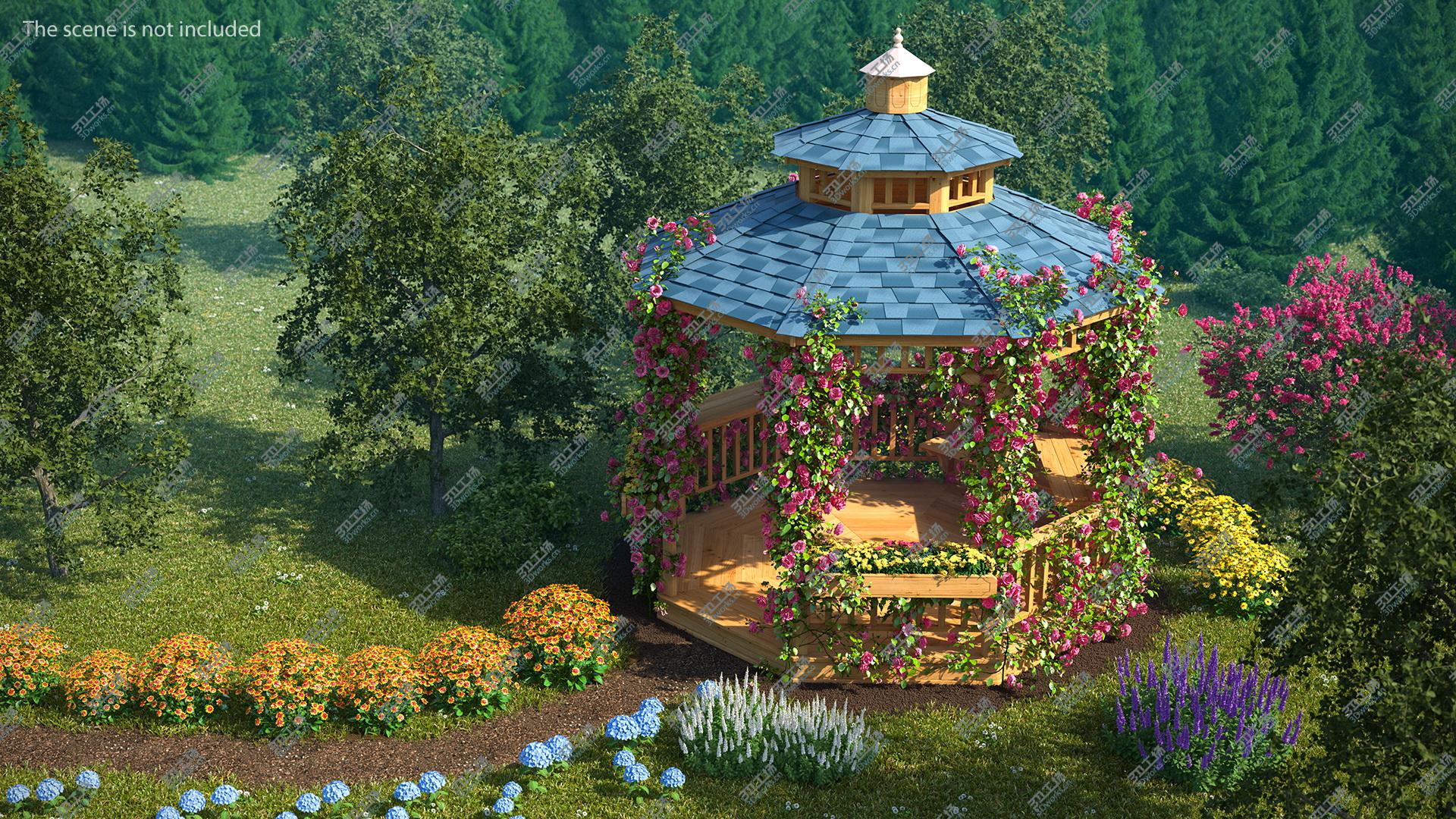 images/goods_img/2021040163/3D Gazebo Covered with Pink Rose model/4.jpg